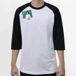 Raglan 3/4 Roundneck Shirt (White Body) Thumbnail