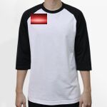 Raglan 3/4 Roundneck Shirt (White Body) Thumbnail