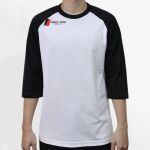 Raglan 3/4 Roundneck Shirt (White Body) Thumbnail