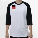 Raglan 3/4 Roundneck Shirt (White Body) Thumbnail