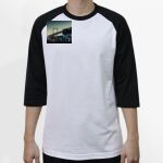Raglan 3/4 Roundneck Shirt (White Body) Thumbnail