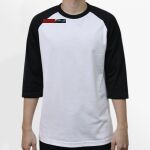 Raglan 3/4 Roundneck Shirt (White Body) Thumbnail