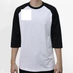Raglan 3/4 Roundneck Shirt (White Body) Thumbnail