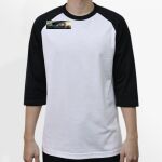 Raglan 3/4 Roundneck Shirt (White Body) Thumbnail