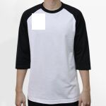 Raglan 3/4 Roundneck Shirt (White Body) Thumbnail