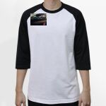 Raglan 3/4 Roundneck Shirt (White Body) Thumbnail