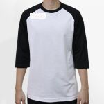 Raglan 3/4 Roundneck Shirt (White Body) Thumbnail