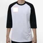Raglan 3/4 Roundneck Shirt (White Body) Thumbnail