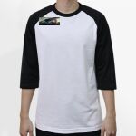 Raglan 3/4 Roundneck Shirt (White Body) Thumbnail