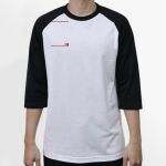 Raglan 3/4 Roundneck Shirt (White Body) Thumbnail