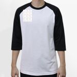Raglan 3/4 Roundneck Shirt (White Body) Thumbnail