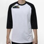 Raglan 3/4 Roundneck Shirt (White Body) Thumbnail