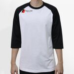 Raglan 3/4 Roundneck Shirt (White Body) Thumbnail