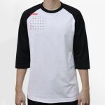 Raglan 3/4 Roundneck Shirt (White Body) Thumbnail