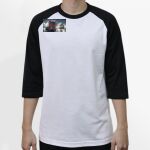 Raglan 3/4 Roundneck Shirt (White Body) Thumbnail