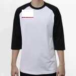 Raglan 3/4 Roundneck Shirt (White Body) Thumbnail