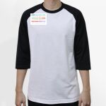 Raglan 3/4 Roundneck Shirt (White Body) Thumbnail
