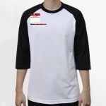 Raglan 3/4 Roundneck Shirt (White Body) Thumbnail