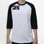 Raglan 3/4 Roundneck Shirt (White Body) Thumbnail