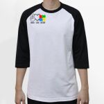 Raglan 3/4 Roundneck Shirt (White Body) Thumbnail