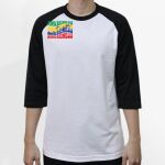 Raglan 3/4 Roundneck Shirt (White Body) Thumbnail