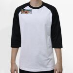 Raglan 3/4 Roundneck Shirt (White Body) Thumbnail