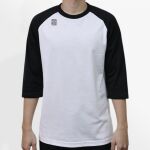 Raglan 3/4 Roundneck Shirt (White Body) Thumbnail