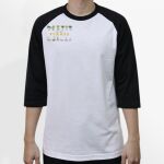 Raglan 3/4 Roundneck Shirt (White Body) Thumbnail