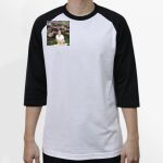 Raglan 3/4 Roundneck Shirt (White Body) Thumbnail