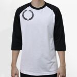 Raglan 3/4 Roundneck Shirt (White Body) Thumbnail