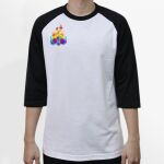 Raglan 3/4 Roundneck Shirt (White Body) Thumbnail