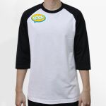 Raglan 3/4 Roundneck Shirt (White Body) Thumbnail