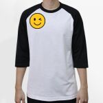Raglan 3/4 Roundneck Shirt (White Body) Thumbnail