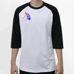 Raglan 3/4 Roundneck Shirt (White Body) Thumbnail