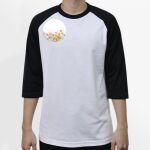 Raglan 3/4 Roundneck Shirt (White Body) Thumbnail