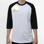 Raglan 3/4 Roundneck Shirt (White Body) Thumbnail