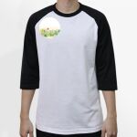 Raglan 3/4 Roundneck Shirt (White Body) Thumbnail