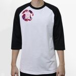 Raglan 3/4 Roundneck Shirt (White Body) Thumbnail