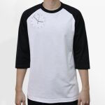 Raglan 3/4 Roundneck Shirt (White Body) Thumbnail