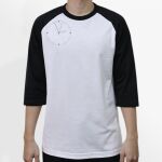Raglan 3/4 Roundneck Shirt (White Body) Thumbnail