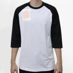 Raglan 3/4 Roundneck Shirt (White Body) Thumbnail