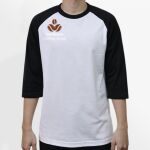 Raglan 3/4 Roundneck Shirt (White Body) Thumbnail