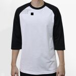 Raglan 3/4 Roundneck Shirt (White Body) Thumbnail