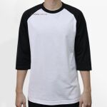 Raglan 3/4 Roundneck Shirt (White Body) Thumbnail
