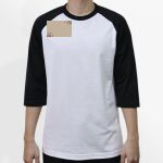 Raglan 3/4 Roundneck Shirt (White Body) Thumbnail