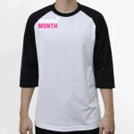 Raglan 3/4 Roundneck Shirt (White Body) Thumbnail