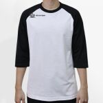 Raglan 3/4 Roundneck Shirt (White Body) Thumbnail