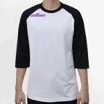 Raglan 3/4 Roundneck Shirt (White Body) Thumbnail