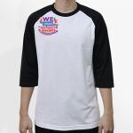Raglan 3/4 Roundneck Shirt (White Body) Thumbnail
