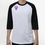Raglan 3/4 Roundneck Shirt (White Body) Thumbnail